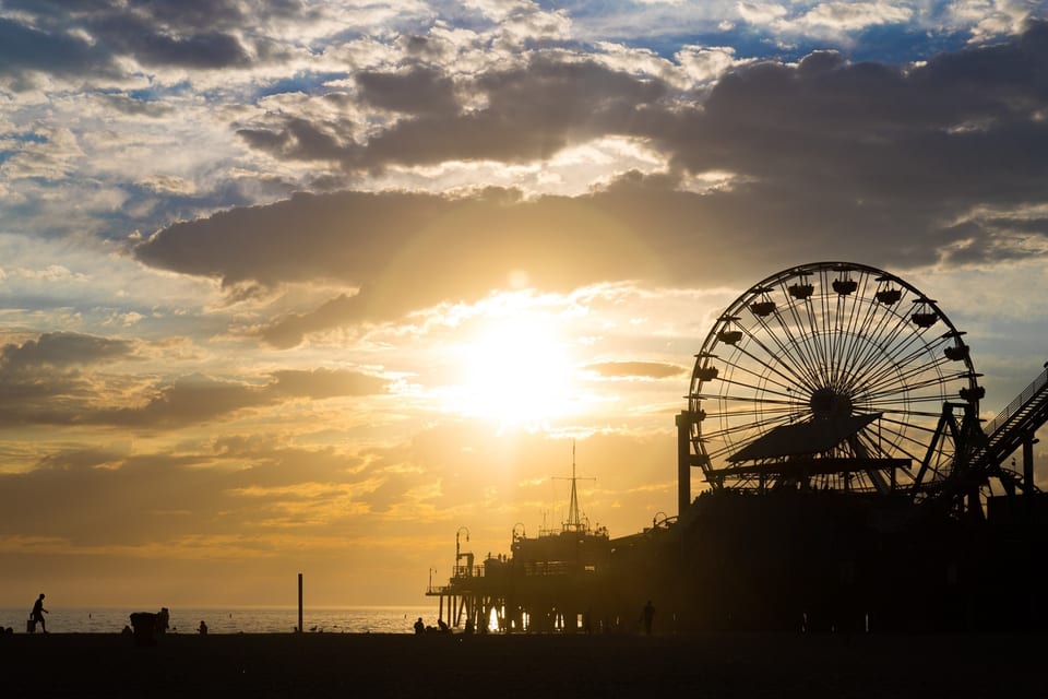 Western USA — 산타모니카의 해변 | Santa Monica Beach, Los Angeles, USA | 2016
